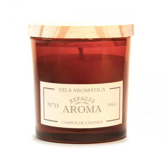 Vela de Soja 250 g Línea Botánica Campos de Lavanda Espacio Aroma