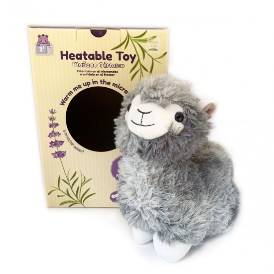 Peluche Térmico Llama Gris Fur Buddies