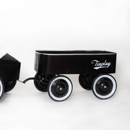 Carro Wagon con Gancho de Arrastre Negro Tinplay