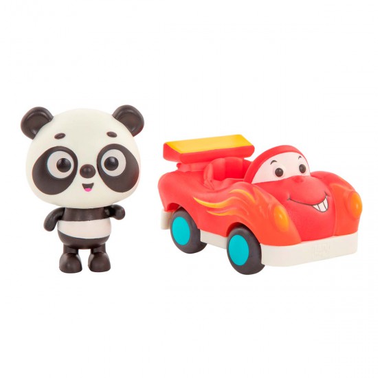 Panda Bingo en el Auto de Carrera Freddy Zoom B Toys