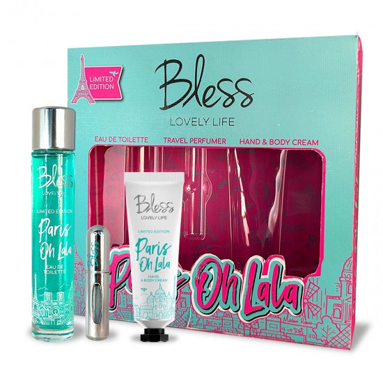 Trio Paris Oh Lala EDT Travel Perfumer y Crema Corporal y de Manos Bless