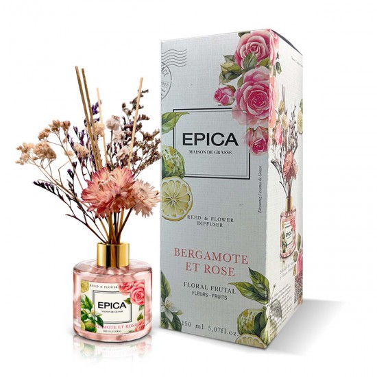 Difusor de Bergamota y Rosa de 150 ml Epica