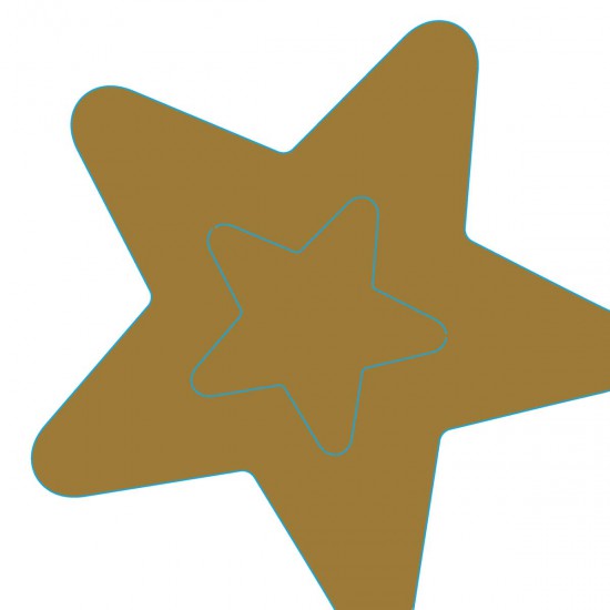 Servilletas Troqueladas 33 x 33 cm Silhouette Golden Star