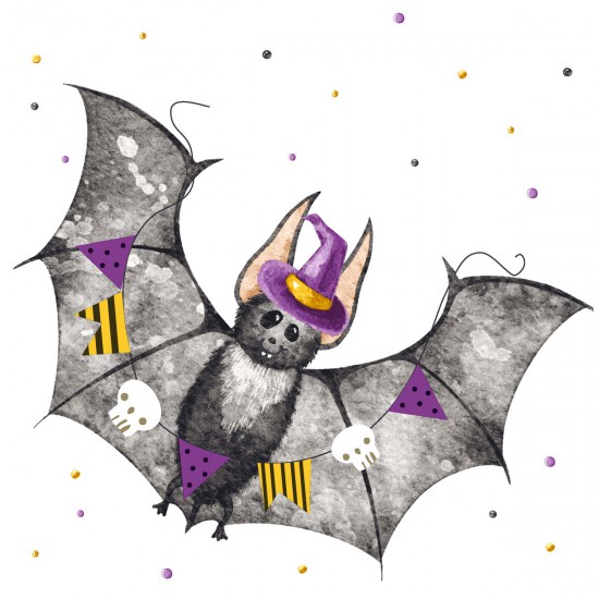 Servilletas 33 x 33 cm New Bat Halloween