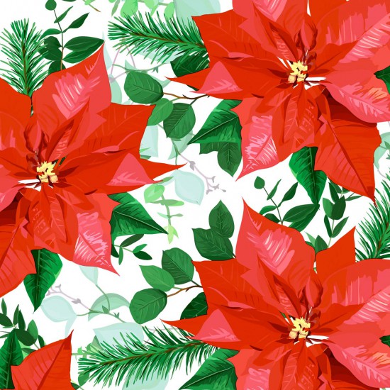 Servilletas 33 x 33 cm Floral Xmas