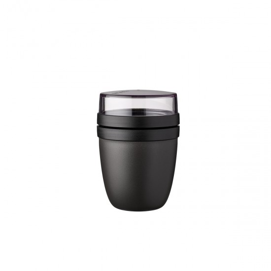 Recipiente para almuerzo ellipse 500 ml + 200 ml - black