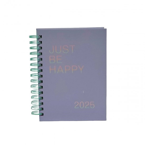 Agenda 2025 Diaria 15 x 20 cm Just Be Happy