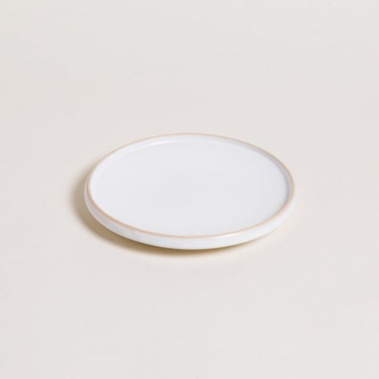 Plato Postre Tozeur Neo Blanco Borde Natural 20 Cm