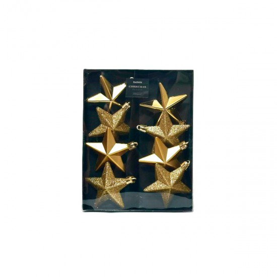 Estrellas Doradas de 6 cm x 8 Alparamis