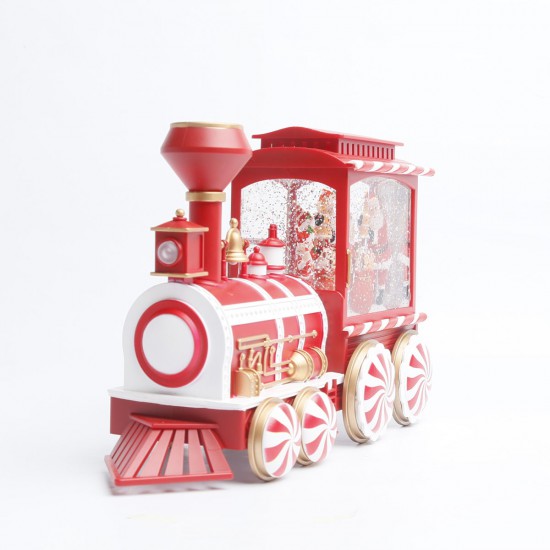 Adorno de Tren Candy con Santa con LED 31 x 19 cm Alparamis