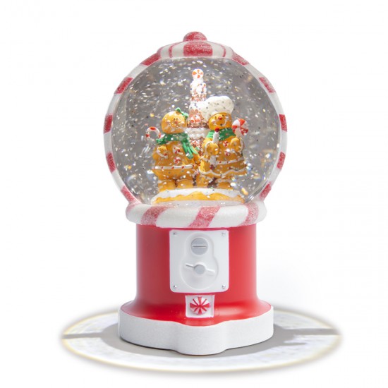 Esfera de Nieve con LED de Gingerbread Men 19 cm Alparamis