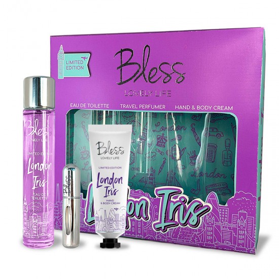 Trio London Iris EDT Travel Perfumer y Crema Corporal y de Manos Bless