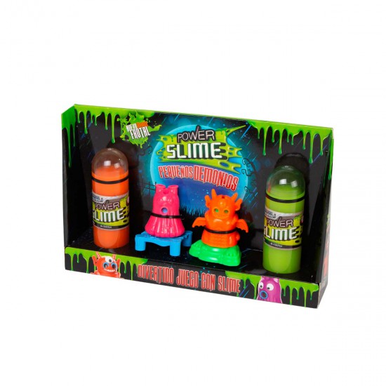 Juego Power Slime Fluo Pequeños Demonios x 2 240 g