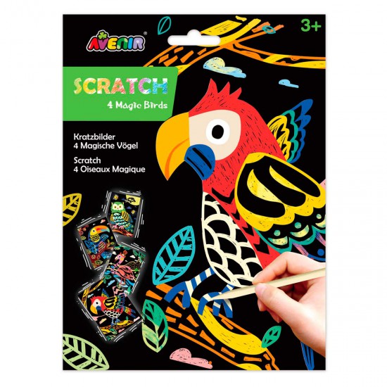 Scratch Art 4 Pájaros Mágicos Avenir