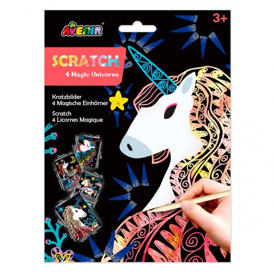 Scratch Art 4 Unicornios Mágicos Avenir