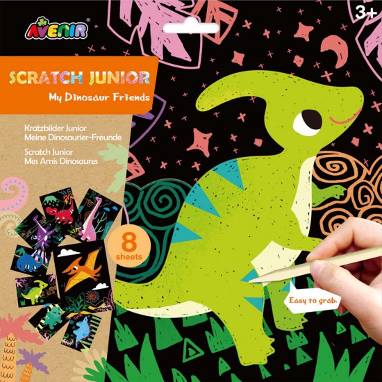 Scratch Art Junior Dinosaur Friends Avenir