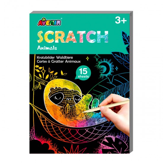 Mini Scratch Book Animales Avenir