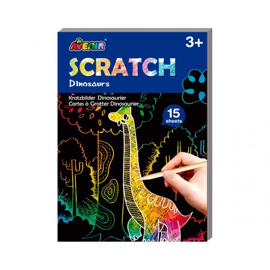 Mini Scratch Book Dinosaurios Avenir