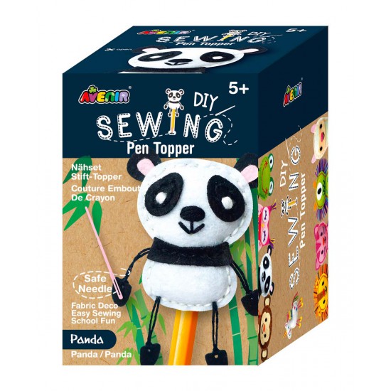 Kit de Costura Pen Topper Panda Avenir