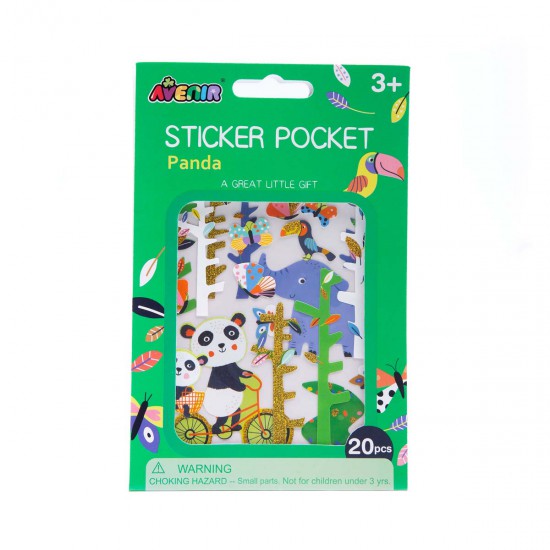 Stickers Pocket del Mundo de Pandas Avenir