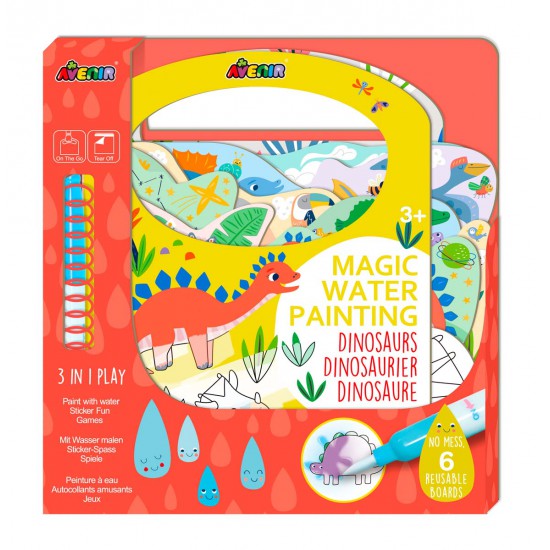 Kit de Pinturas al Agua Mágicas Dinosaurs Avenir