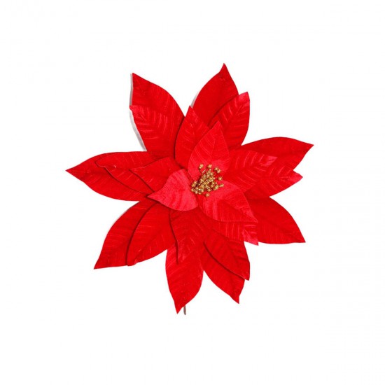 Adorno de Poinsettia Roja 45 cm Alparamis