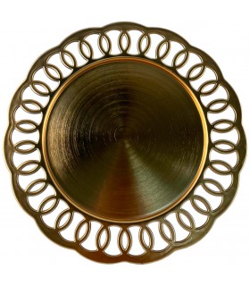 Plato de Sitio Dorado 33 cm Alparamis