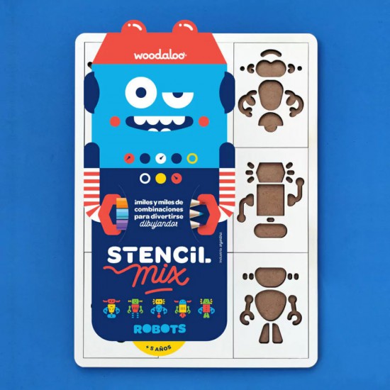 Stencil Mix - Robots