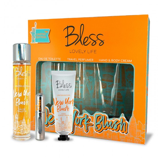 Trio New York Bush EDT Travel Perfumer y Crema Corporal y de Manos Bless