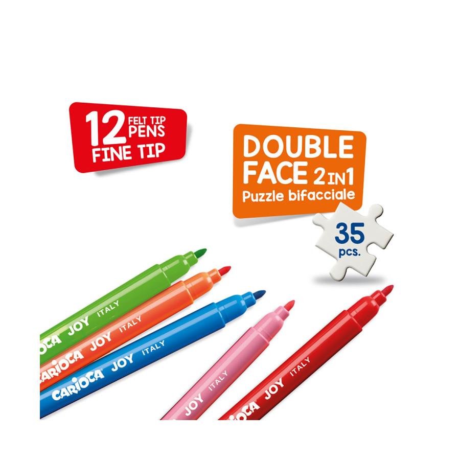 Rompecabezas 35Pc Héroes X12 Marcadores