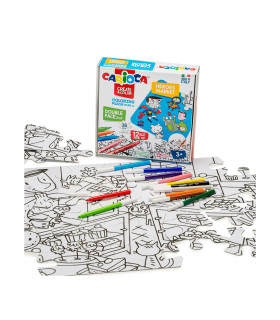 Rompecabezas 35Pc Héroes X12 Marcadores