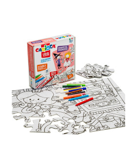 Rompecabezas 35Pc Princesa X12 Marcadores