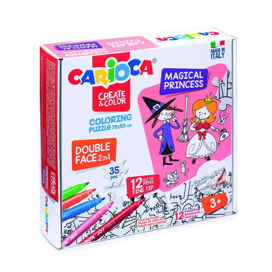 Rompecabezas 35Pc Princesa X12 Marcadores