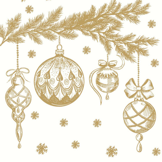 Servilletas 33 x 33 cm Bauble Symphony Xmas