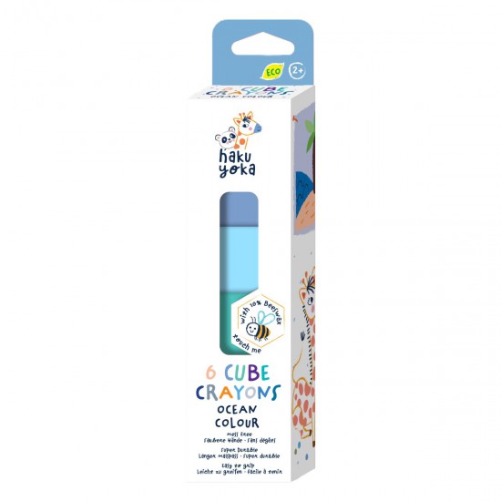 Crayones Cubo Ocean Colour Haku Yoka x 6