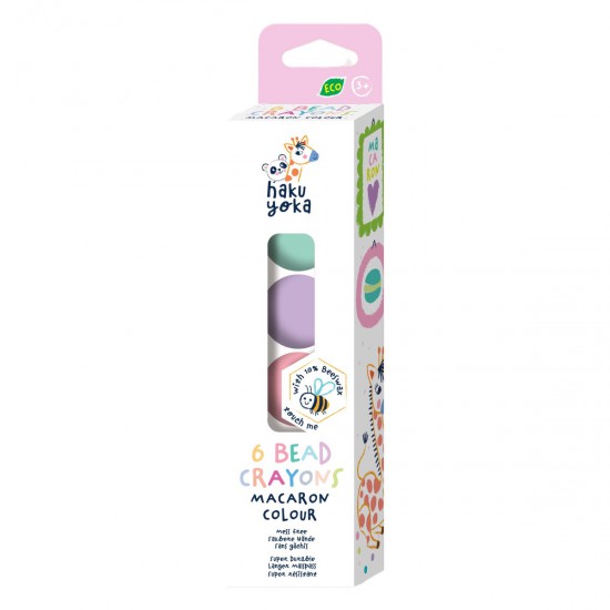 Crayones Cuentas Macaroon Colour Haku Yoka x 6