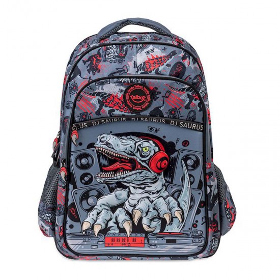 Mochila Espalda School Gang Dino Dj Saurus 30 lt Talbot