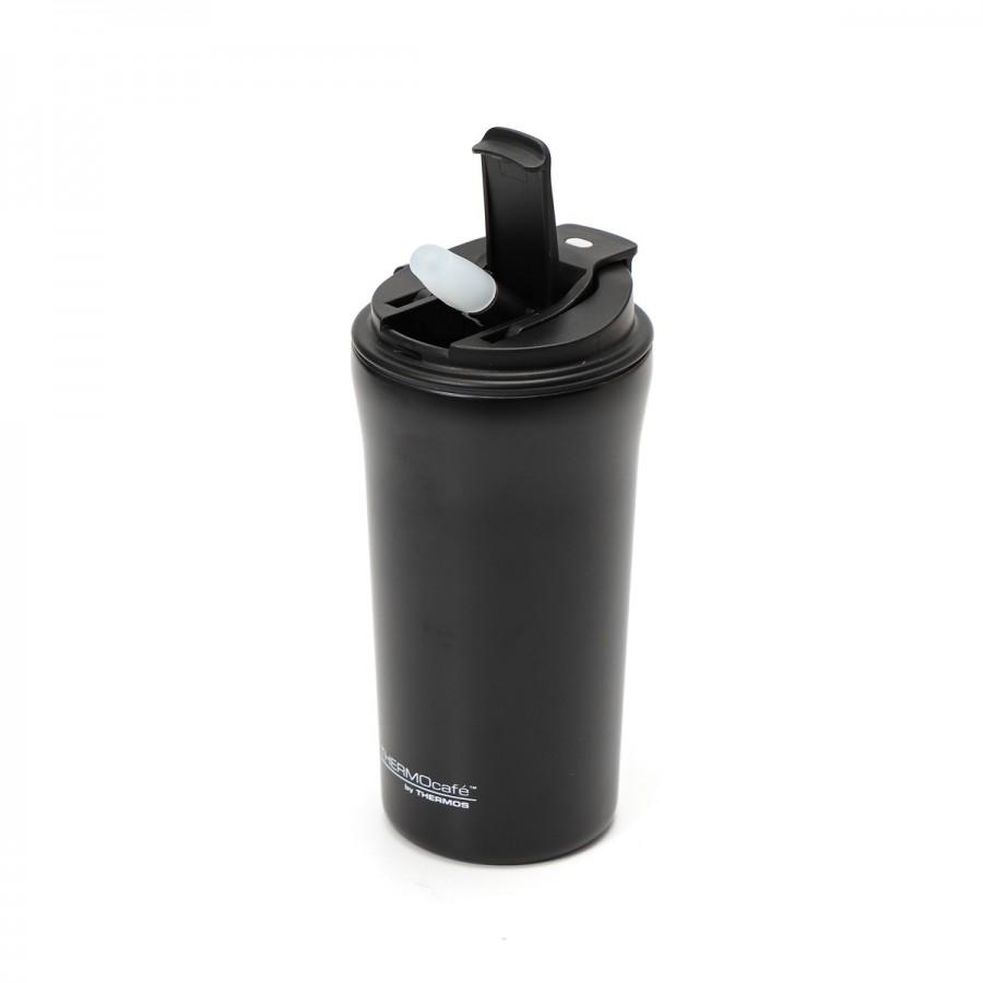 Vaso TÃ©rmico 500 ml Doble con Tapa y Sorbete Thermos Negro