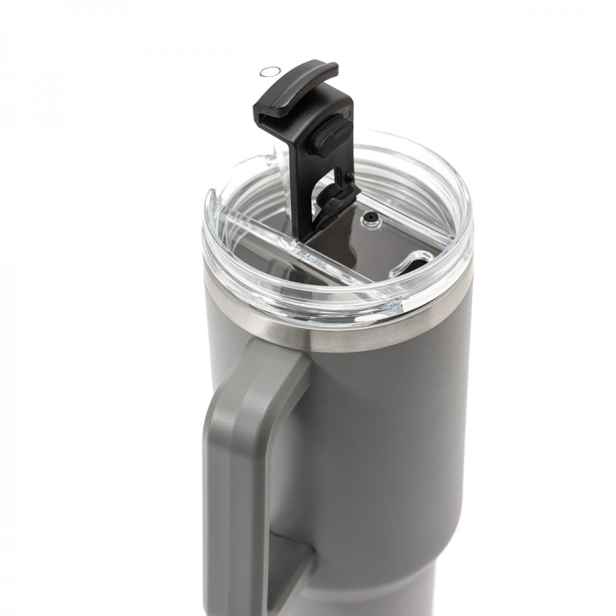 Taza de Viaje Térmica 1200 ml con Asa y Sorbete Thermos Gris