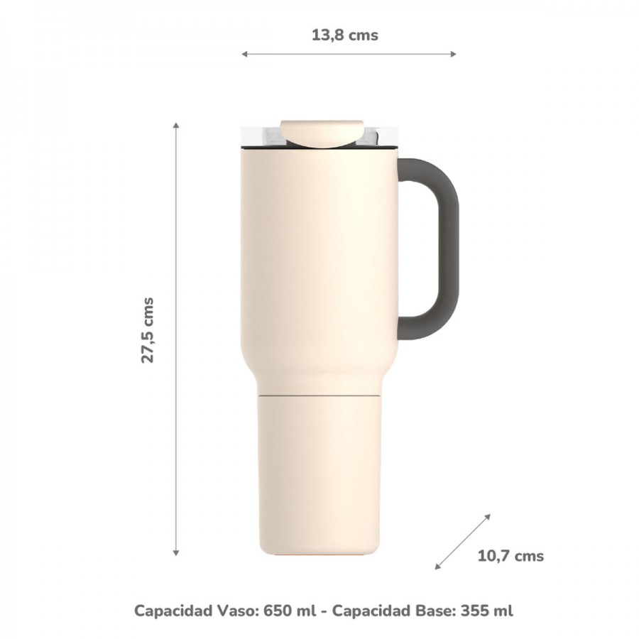 Vaso Térmico Duplex White 660 ml y 360 ml Asobu