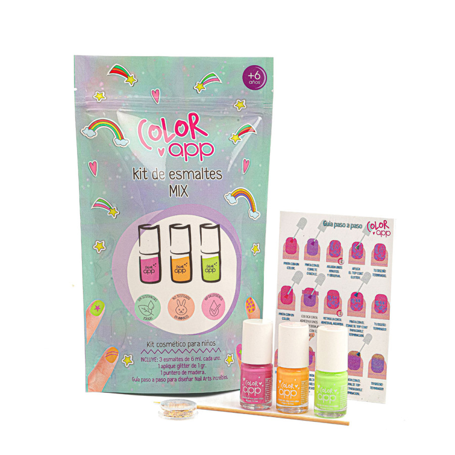 Juego Deco Uñas Mix Color App