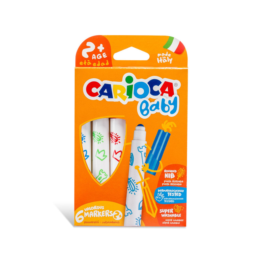 Marcadores Baby Carioca x 6