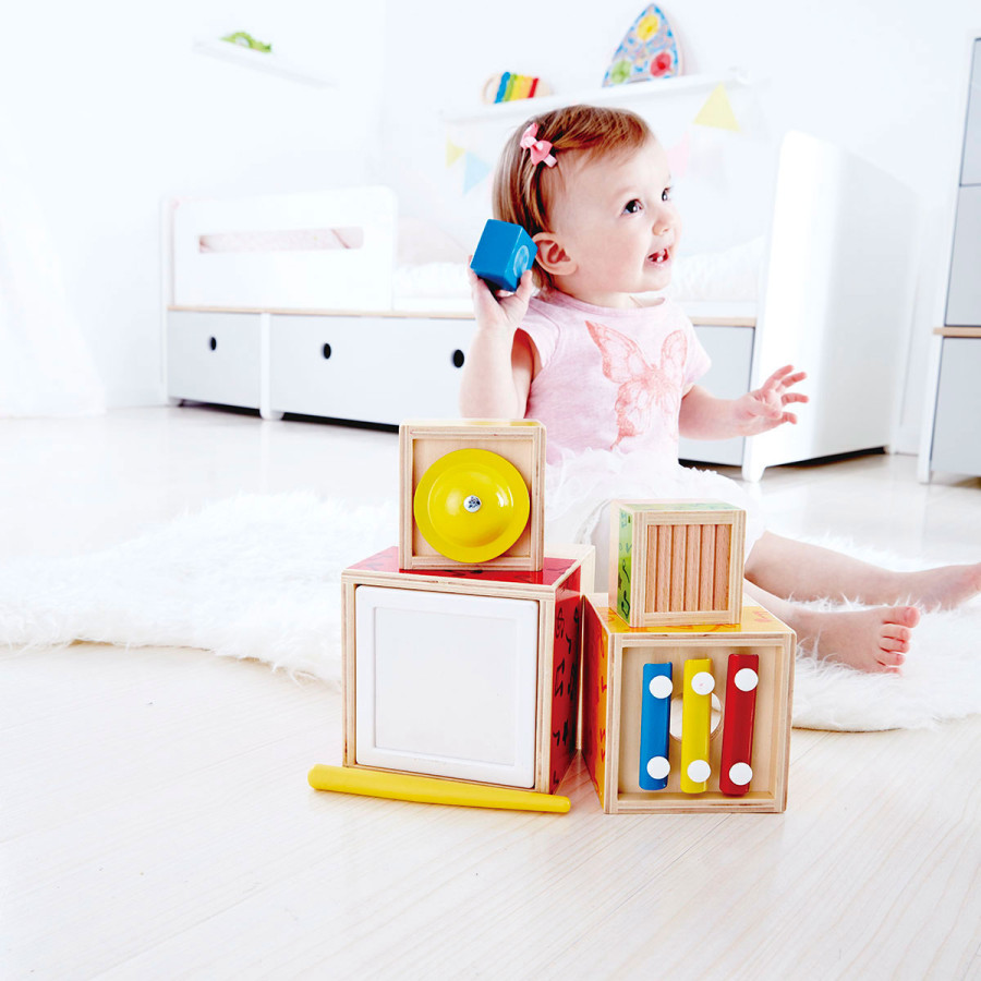 Set de Música Apilable Hape Instrumentos de Juguete