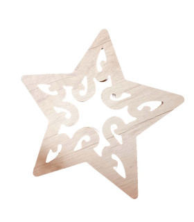 Adorno de Estrella Calada 25 cm
