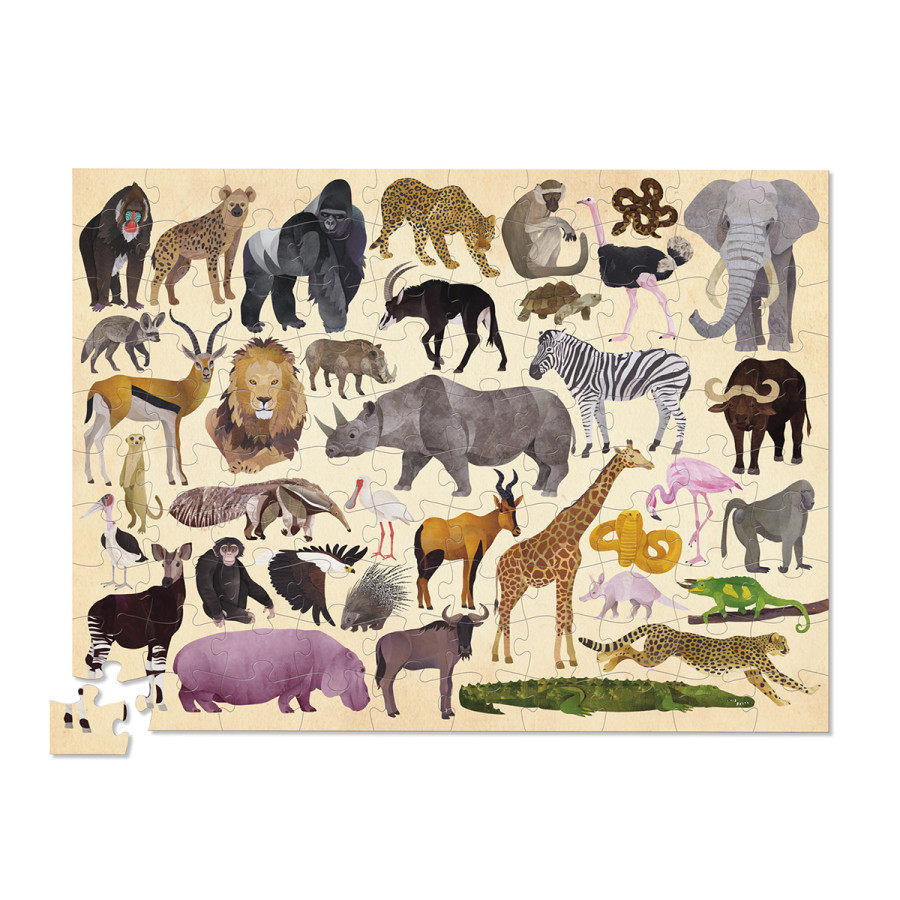 Puzzle de 100 piezas animals salvajes