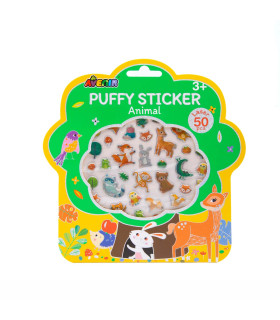 Puffy 3D Stickers Animales Avenir