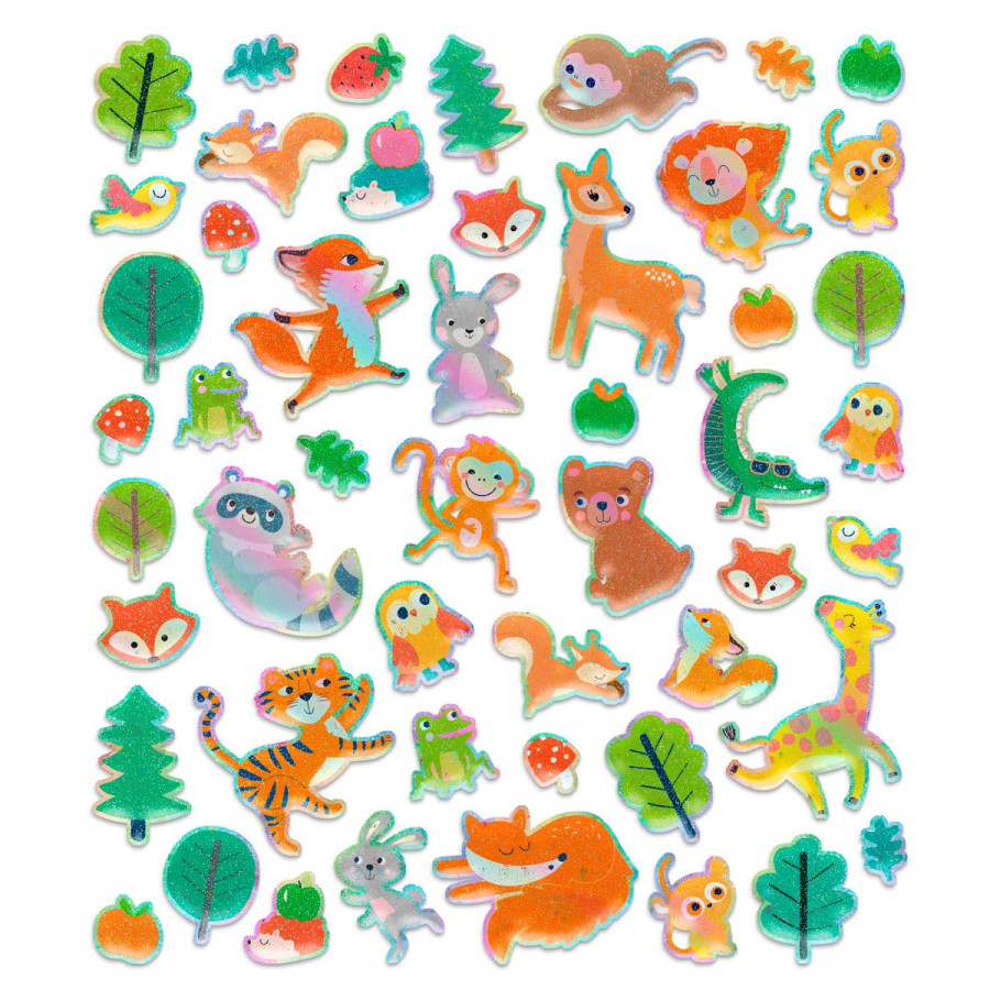 Puffy 3D Stickers Animales Avenir