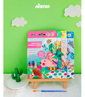 Kit de Acuarelas y Origami Garden Avenir