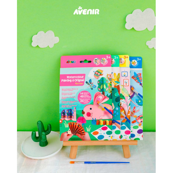 Kit de Acuarelas y Origami Garden Avenir