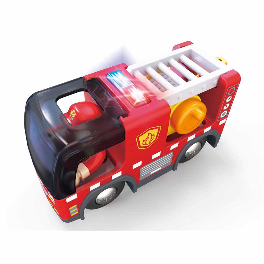 Camión de Bomberos de Juguete con Sirena Hape